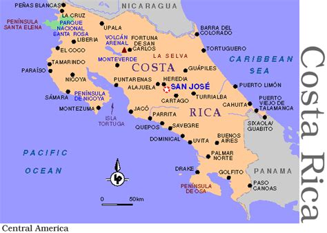 costa rica real estate for sale map